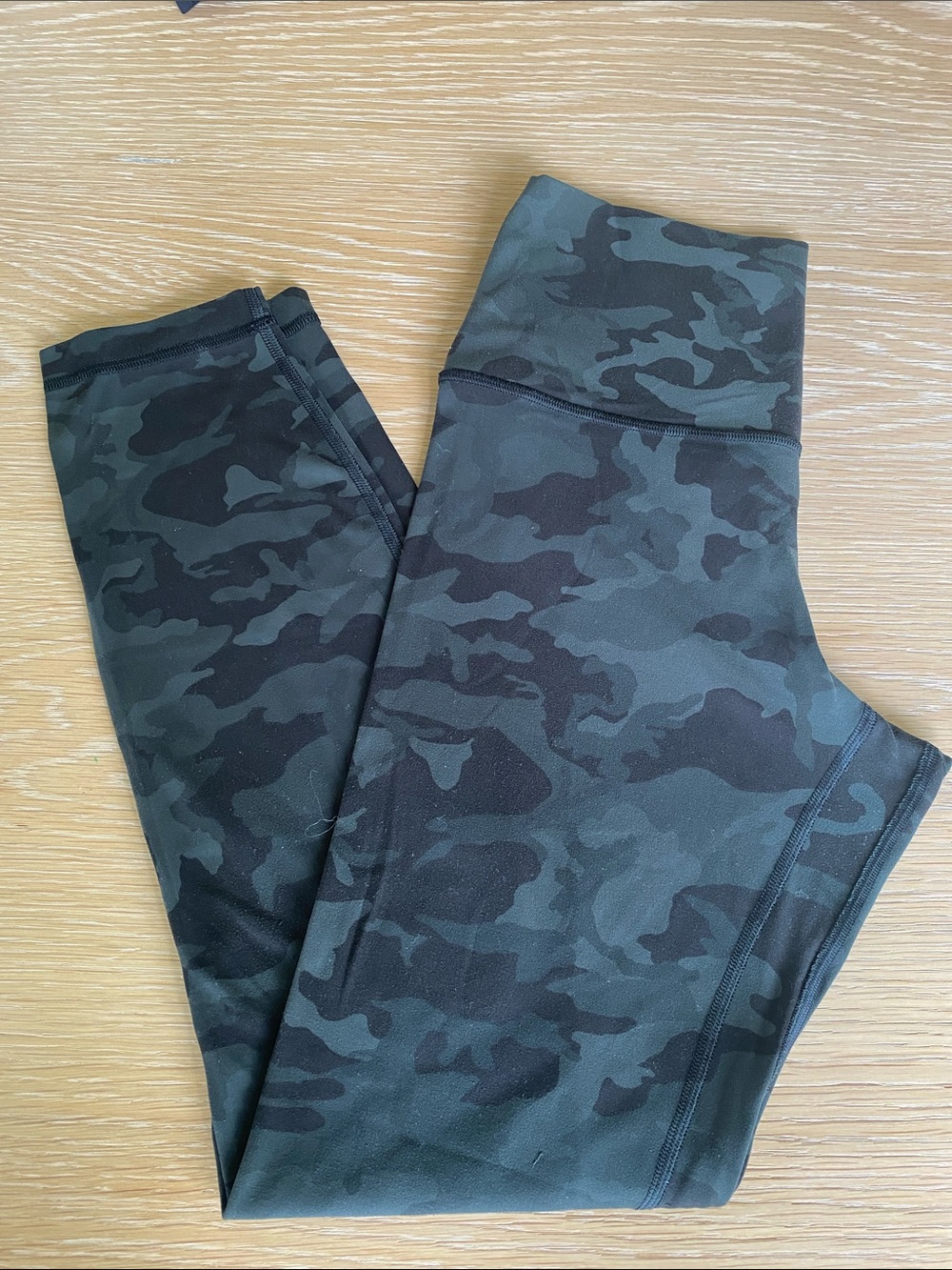 lululemon athletica Align 25”Camouflage Leggings in Dark Green and Black